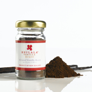Heilala Vanilla ground vanilla open Kiwi Importer