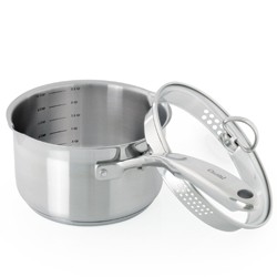 Induction 21 Steel Saucepan with Pour Spout
