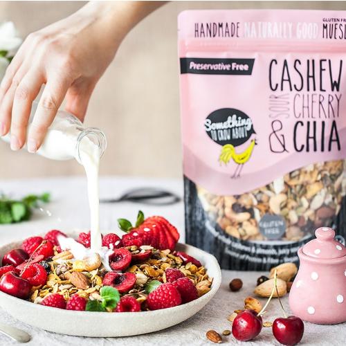 Cashew CherryChia gluten free muesli foodie shot sq3