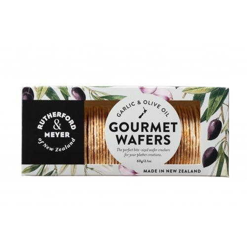 RM Gourmet Wafer Garlic Olive Oil 60g front2