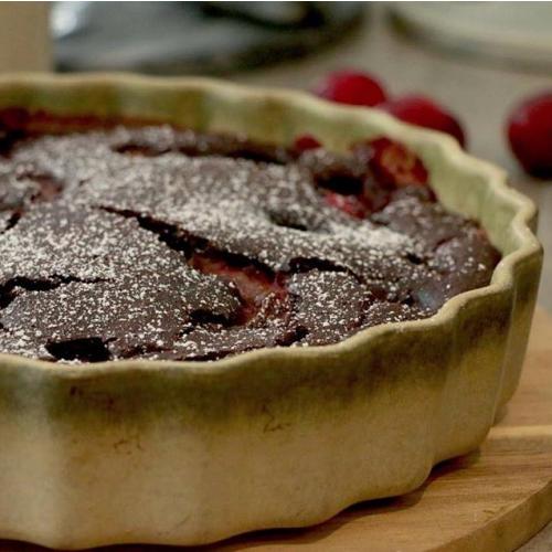 chocolate plum cobbler gluten free 2