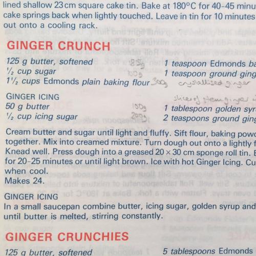 ginger crunch edmonds cook book recipe