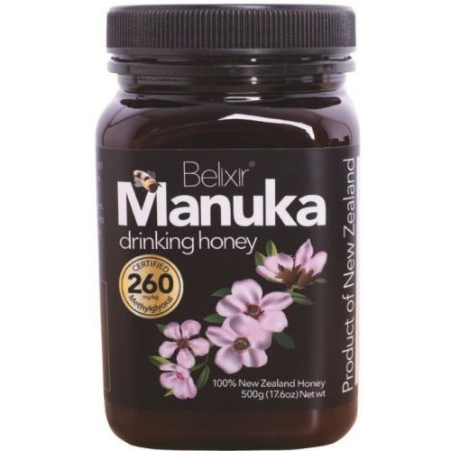 manuka honey mg 260 big jar drinking honey2