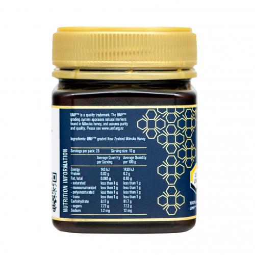 nutritional panel manuka honey