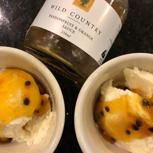 passionfruit with icecream
