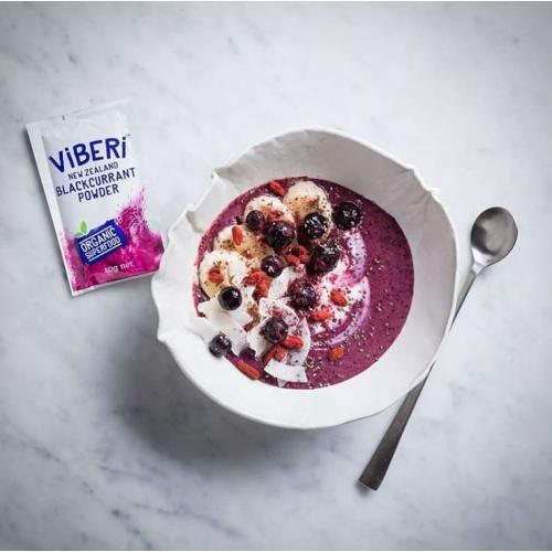 oraganic blackcurrant powder sachet