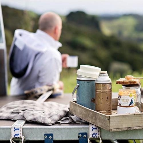 taking a break at Tahi mnauka honey 2
