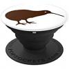 kiwi bird pop socket brown on white