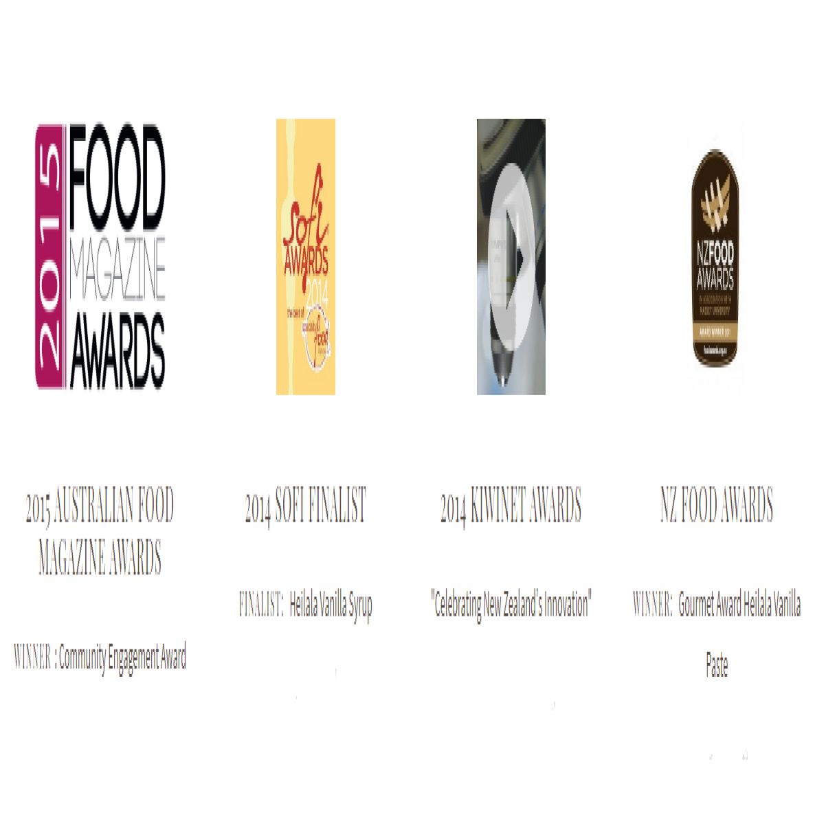 heilala vanilla online awards NZ food Food Magazine Sofi awards Kiwi Net 