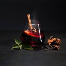 mulled wine with dark oolong tea